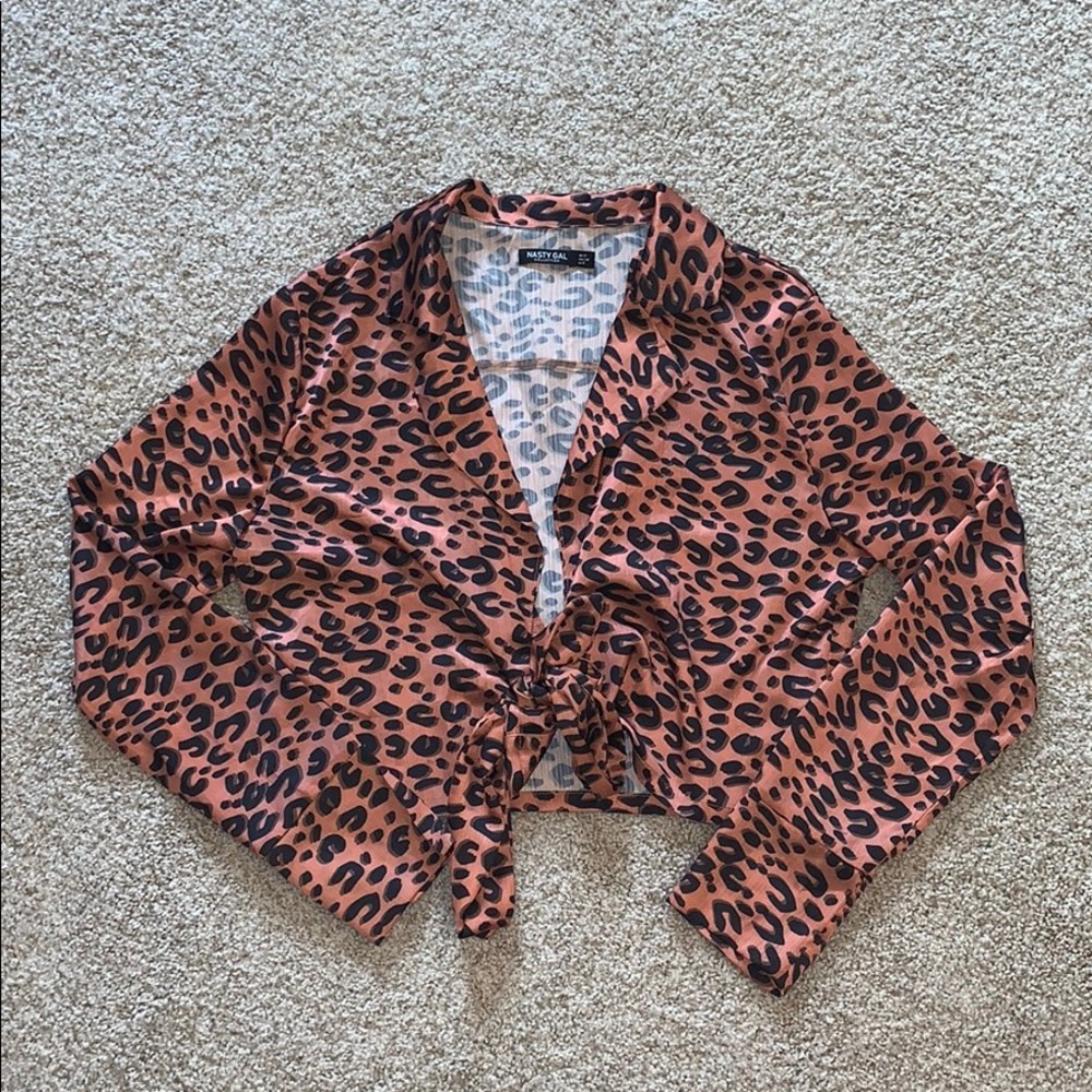 nasty gal cheetah print crop top!